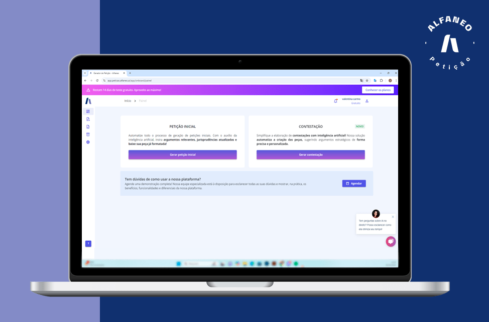 Diferenciais da Alfaneo Petição IA Jurídica Especializada
